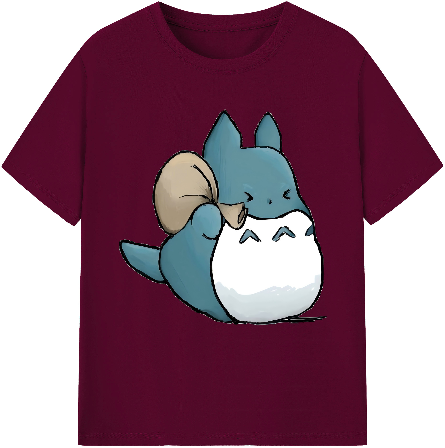 （画像用） となりのトトロ 草壁メイ 草壁サツキ My Neighbor Totoro Satsuki Kusakabe Mei Kusakabe レディースカジュアルプリントTシャツ（綿100％）
